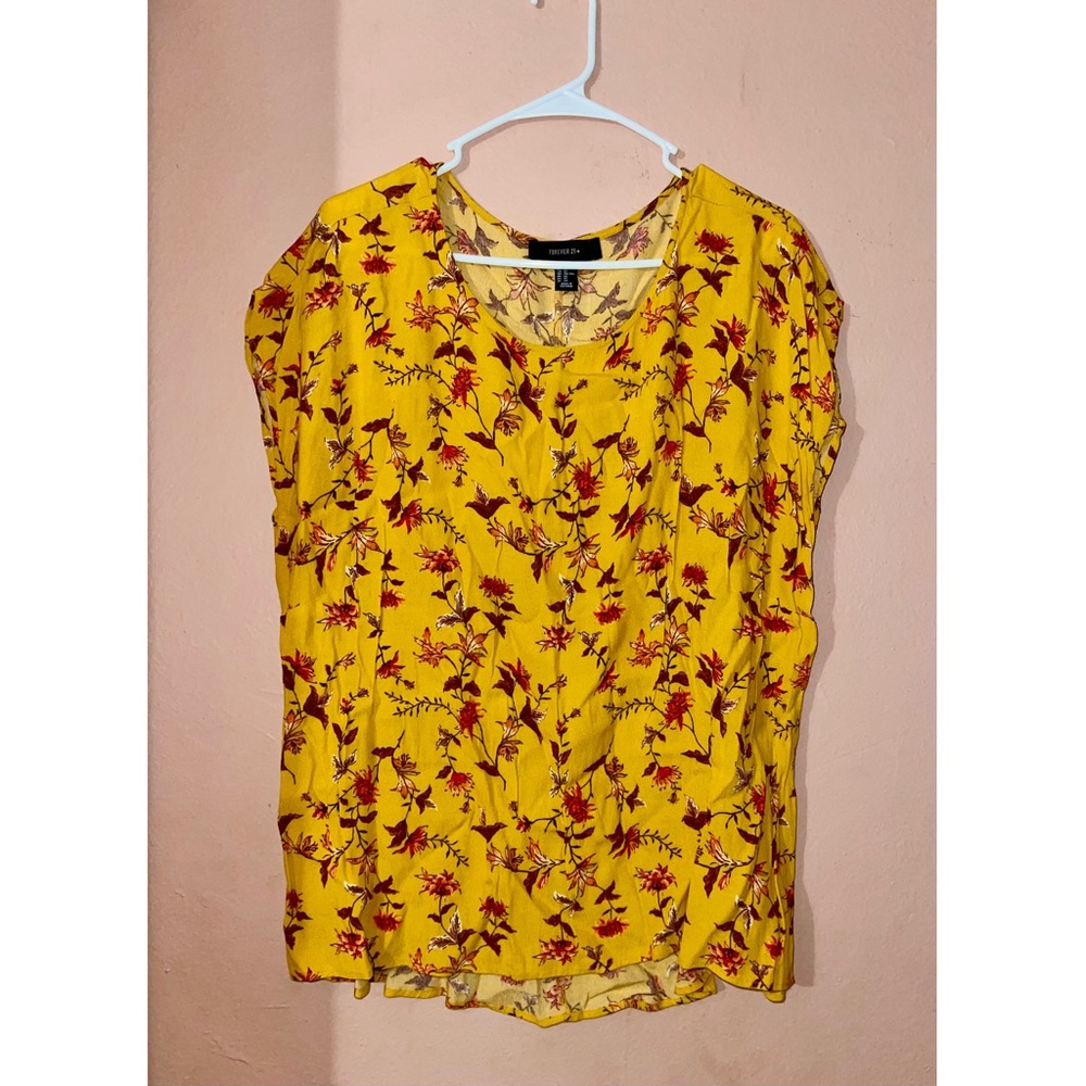 Floral Mustard Blouse